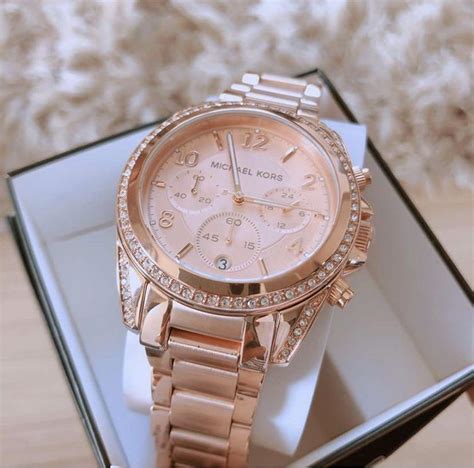 michael kors chronograph blair|Blair Mini Pavé Rose Gold.